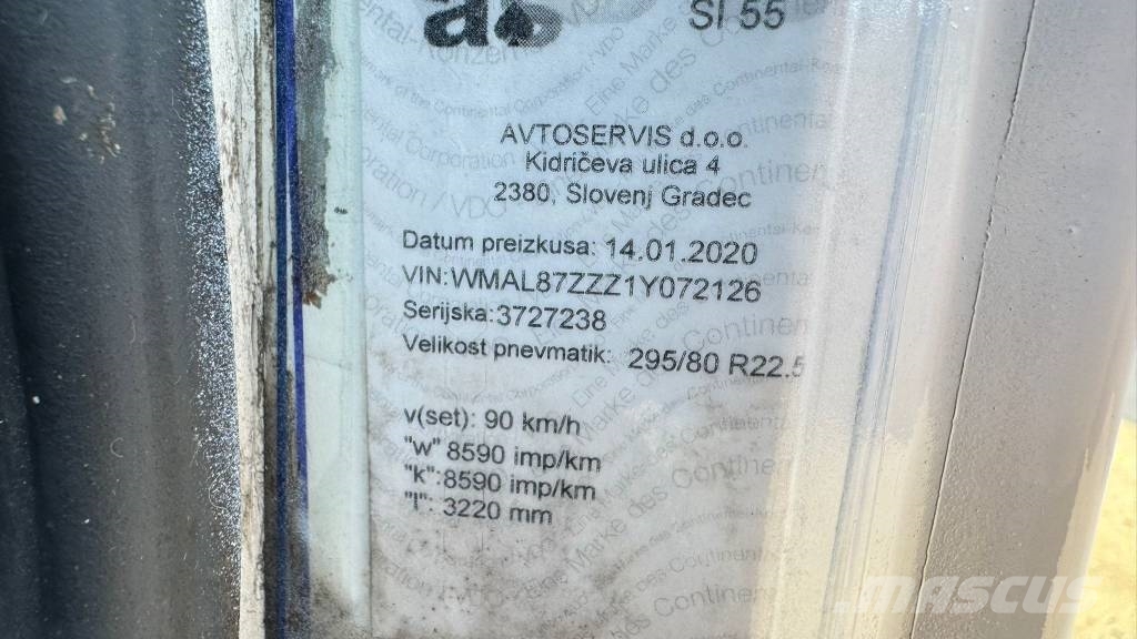 MAN 18.284 LK 4x2 absetz tipper - euro 2 Abrollkipper