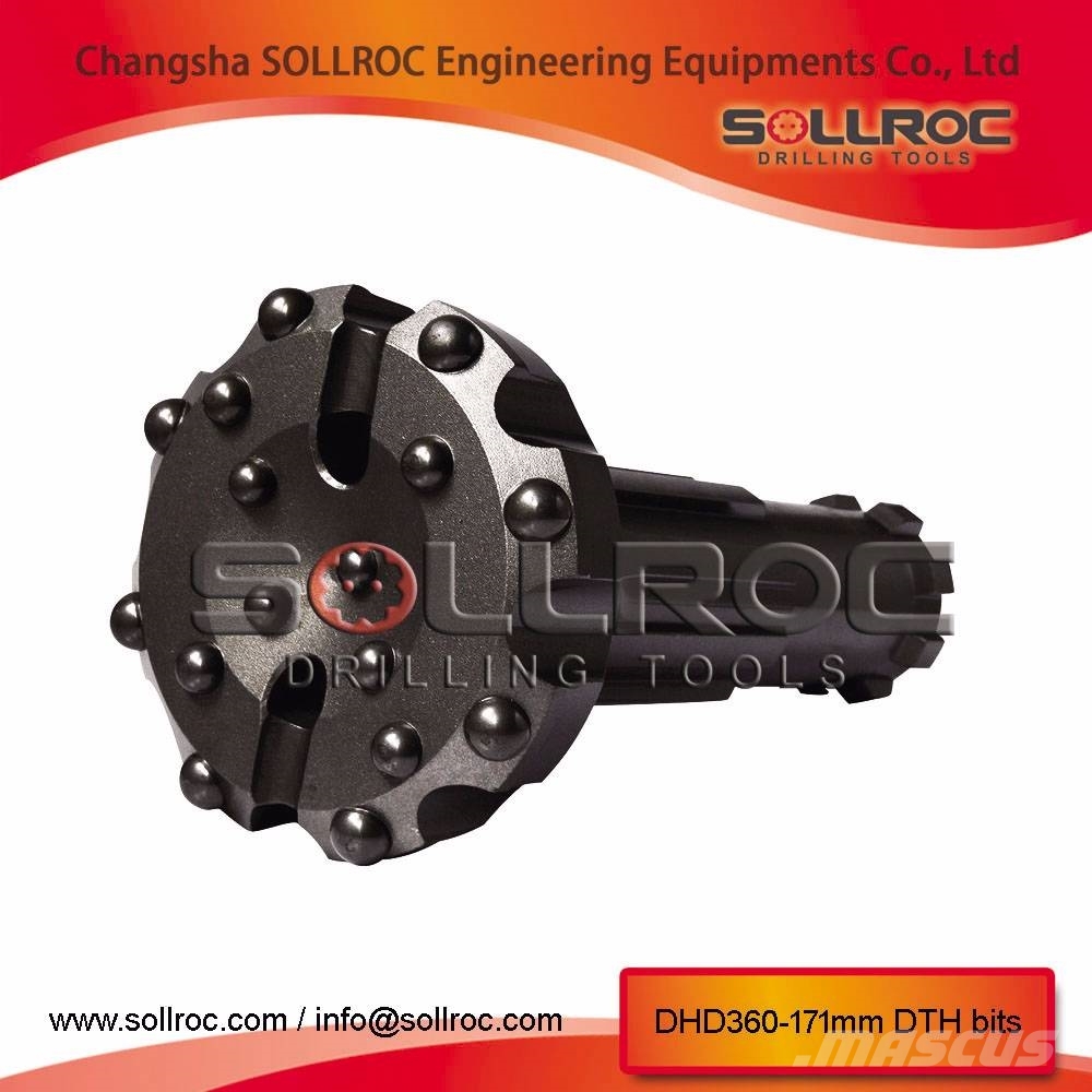 Sollroc DTH bit DHD360, COP64, M60, SD6, QL60 Комплектуючі і запасні частини для бурових установок
