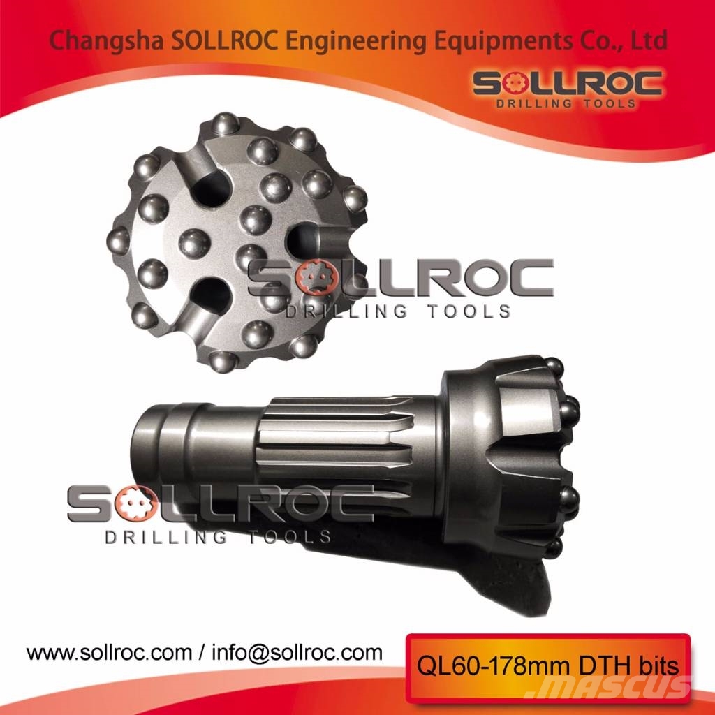 Sollroc DTH bit DHD360, COP64, M60, SD6, QL60 Комплектуючі і запасні частини для бурових установок