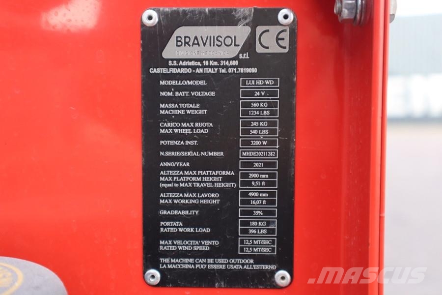 Bravi LUI HD WD Leonardo New, Electric, 4.90m Working He Kuukulkijat