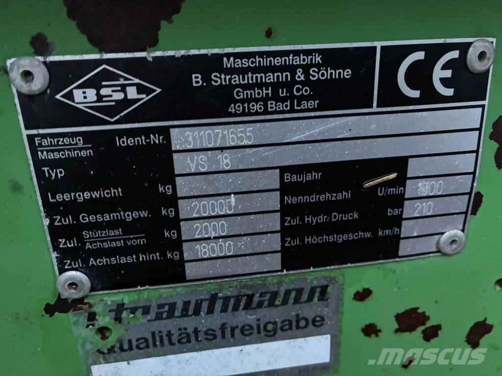 Straumann VS18 Mēslojuma izkliedētājs
