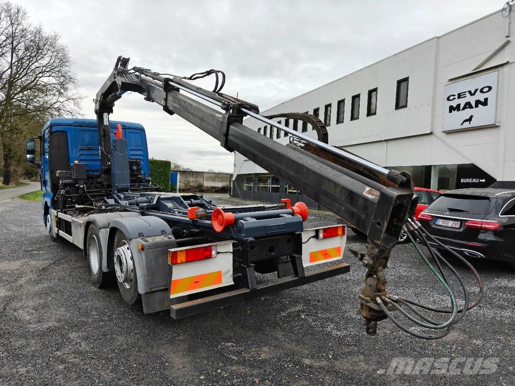 MAN TGX 26.400 Container Hyvalift Crane HIAB 144 Camiones polibrazo