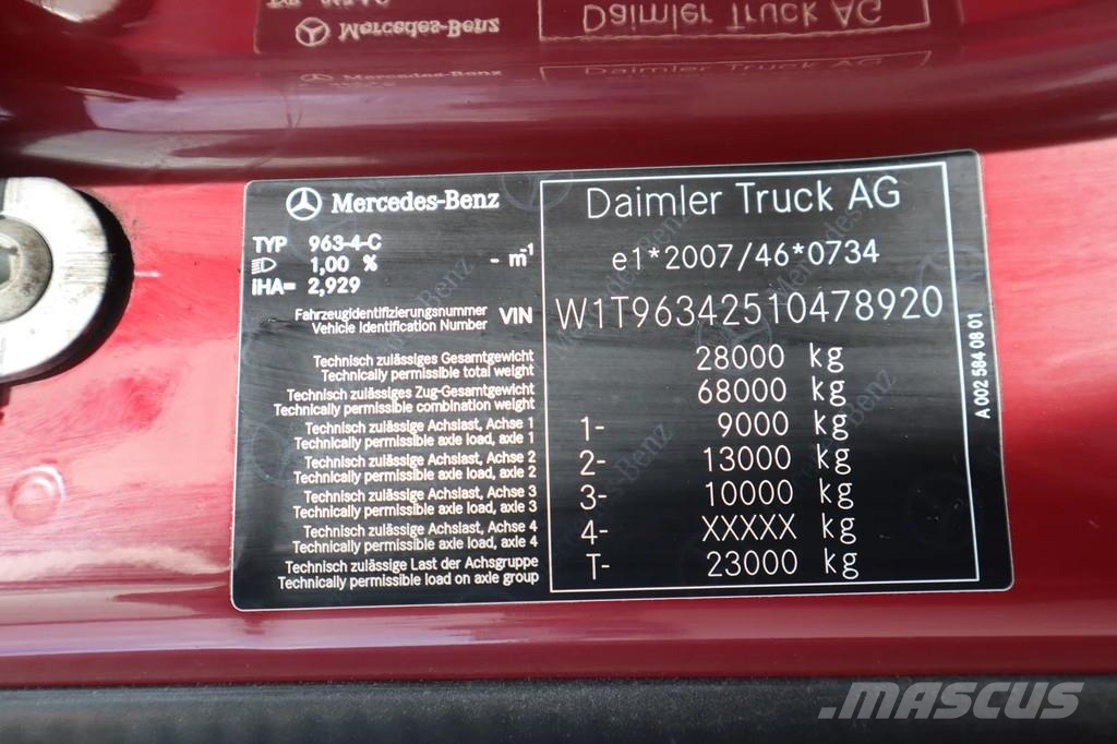 Mercedes-Benz Actros 2653 6X2 | RETARDER | MIRROR CAMS | EURO 6 Тягачі