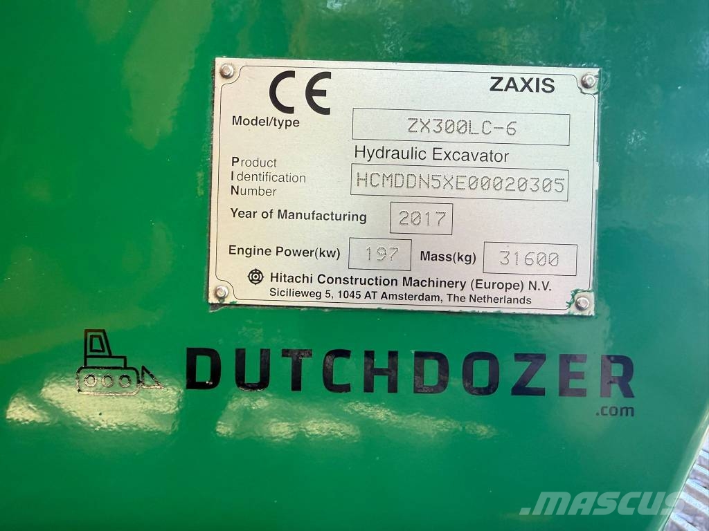 Hitachi ZX 300 LC-6 LONG REACH DUTCH MACHINE Excavadoras de largo alcance