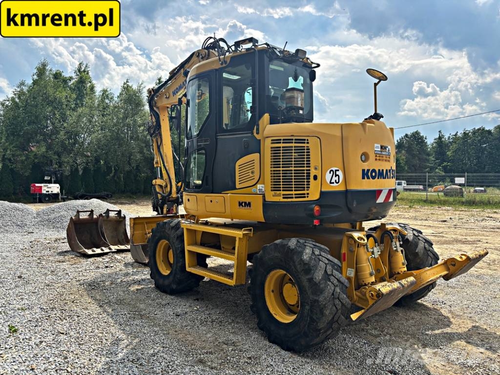 Komatsu PW 118 MR-8 KOPARKA KOŁOWA ROTOTILT 2017R | LIEBHE Escavatori gommati