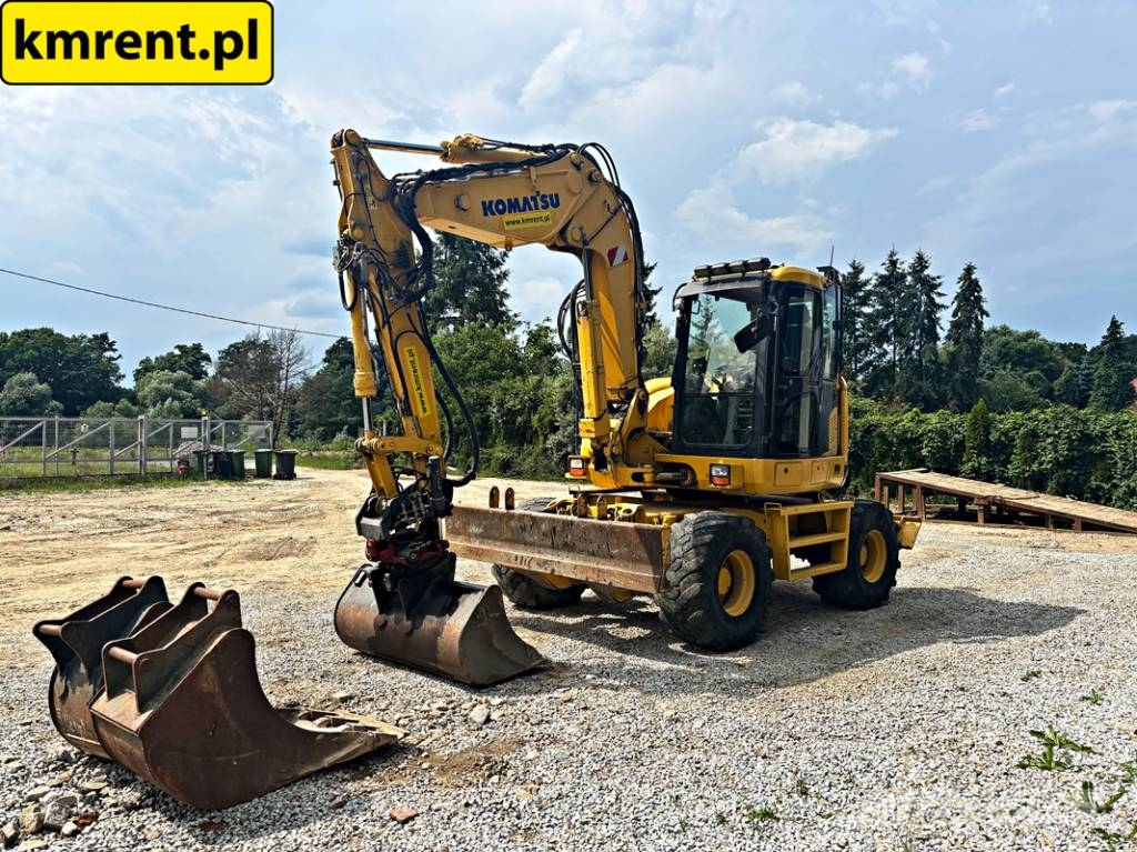 Komatsu PW 118 MR-8 KOPARKA KOŁOWA ROTOTILT 2017R | LIEBHE Escavatori gommati