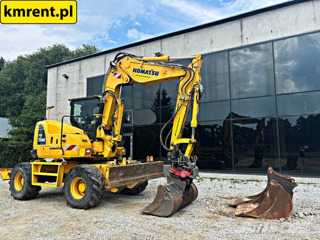 Komatsu PW 118 MR-8 KOPARKA KOŁOWA ROTOTILT 2017R | LIEBHE Escavatori gommati