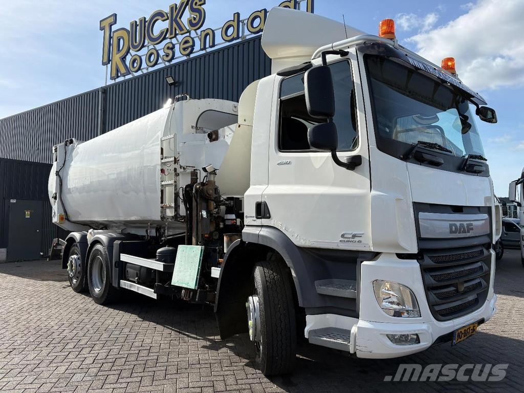 DAF CF 290 + GARBAGE TRUCK + 6X2 + LIFT/STEERING AXLE Atkritumu izvešanas transports