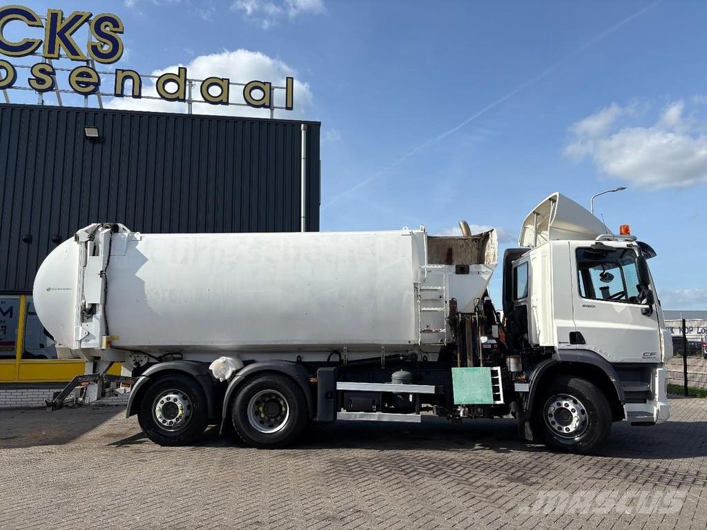 DAF CF 290 + GARBAGE TRUCK + 6X2 + LIFT/STEERING AXLE Atkritumu izvešanas transports