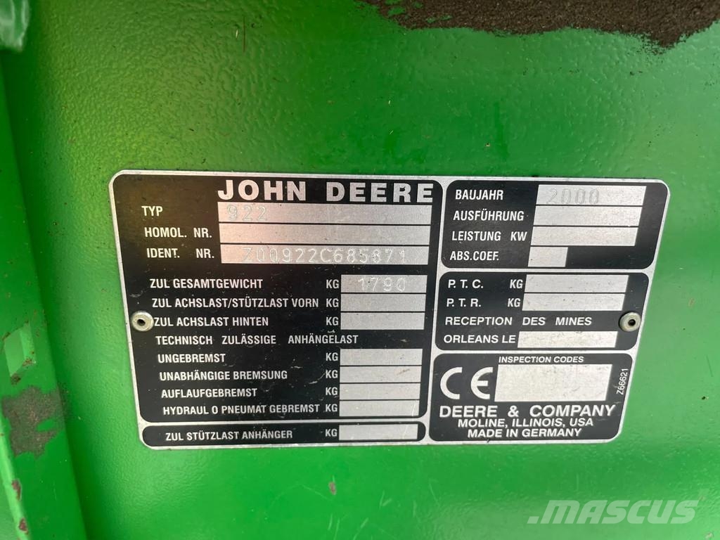 John Deere CTS Combine CTS Combine Hakselaar Airco 6.50 meter Зерноуборочные комбайны