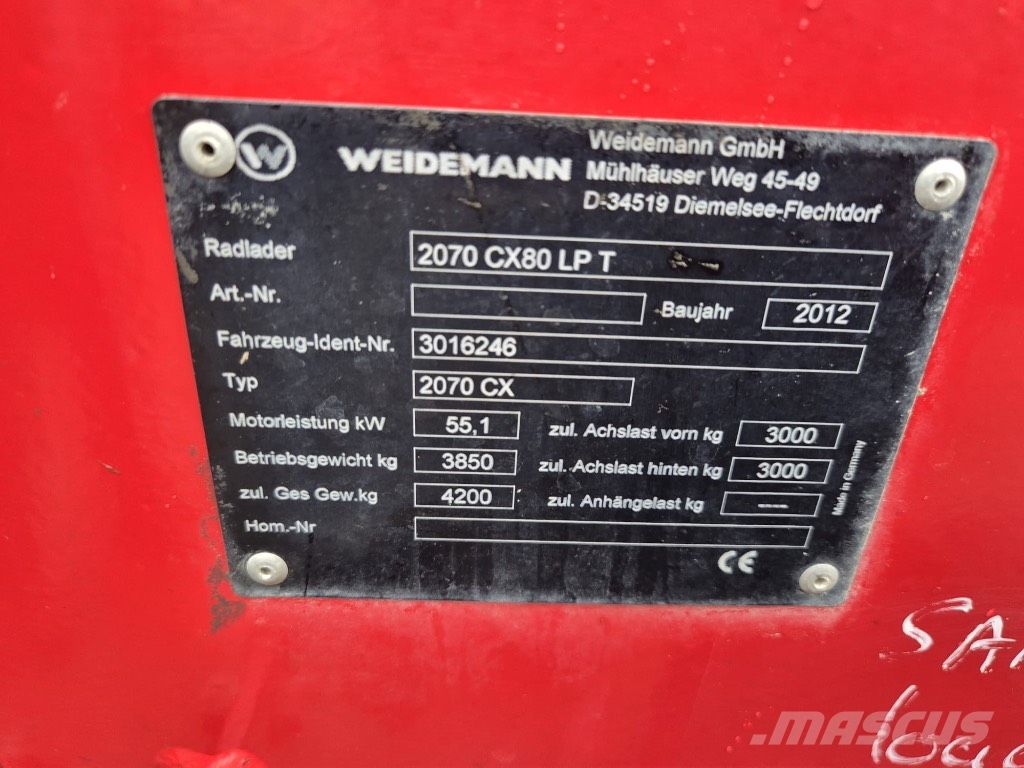 Weidemann 2070 LP CX 80 Hoflader / Teleskopradlader/Schäffer Telescopic wheel loaders