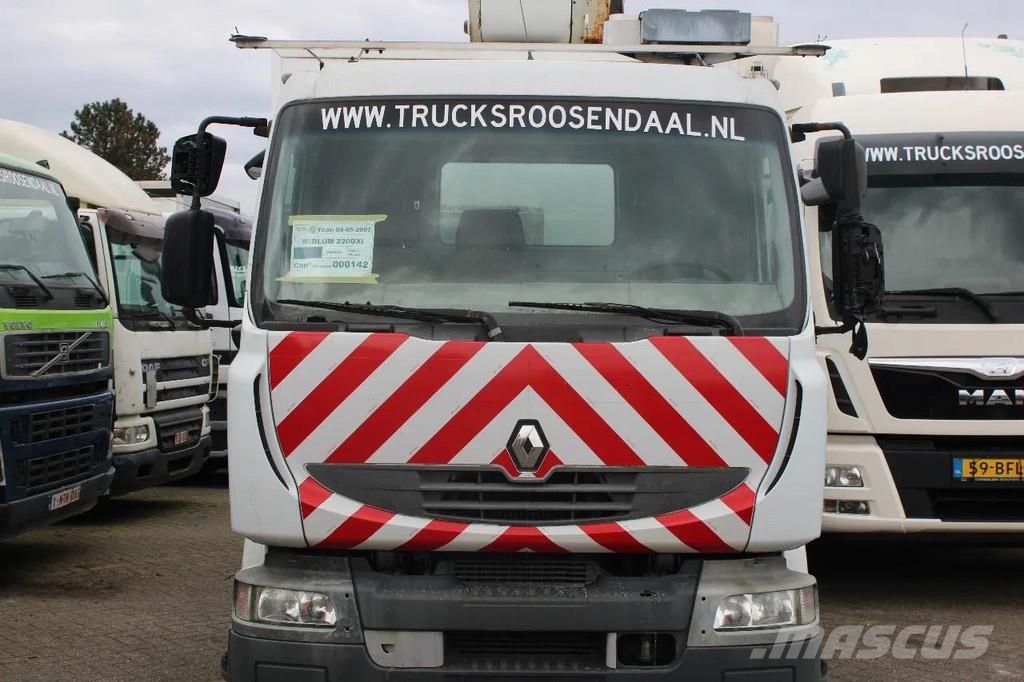 Renault Midlum 220 + manual + 16 meter Plataformas sobre camión