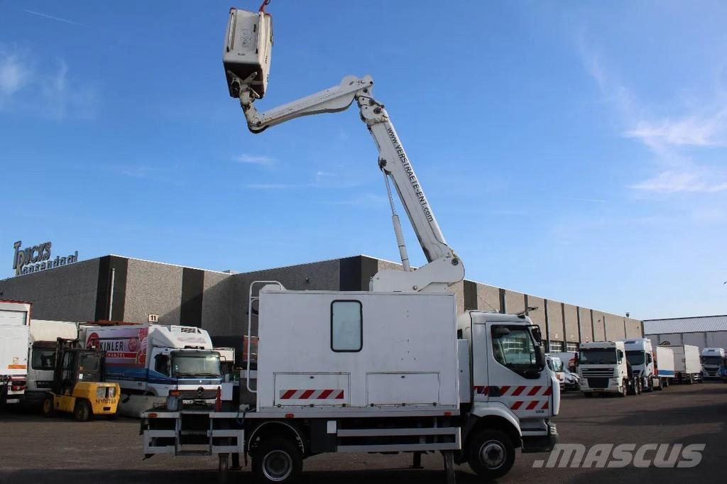 Renault Midlum 220 + manual + 16 meter Plataformas sobre camión