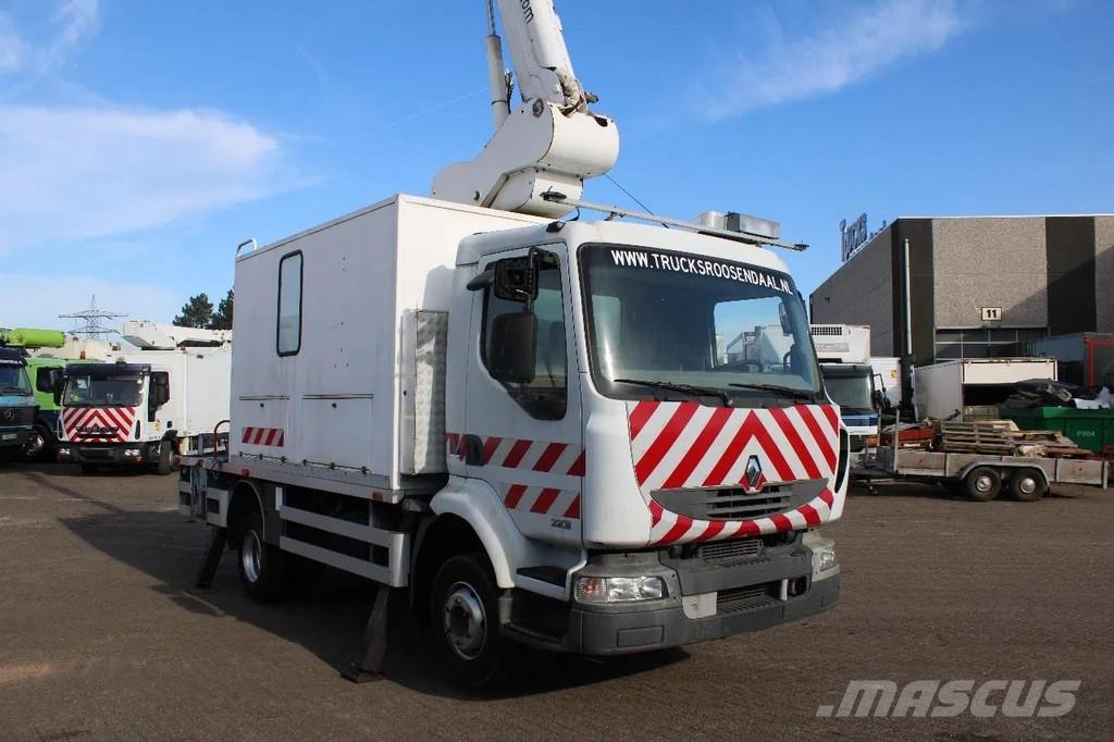 Renault Midlum 220 + manual + 16 meter Plataformas sobre camión