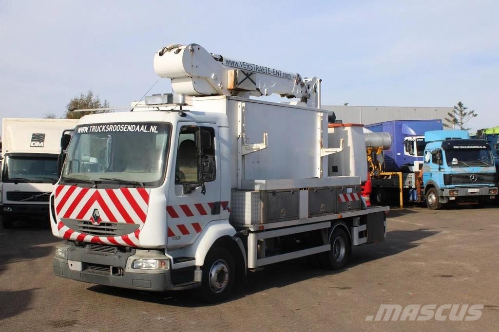 Renault Midlum 220 + manual + 16 meter Plataformas sobre camión