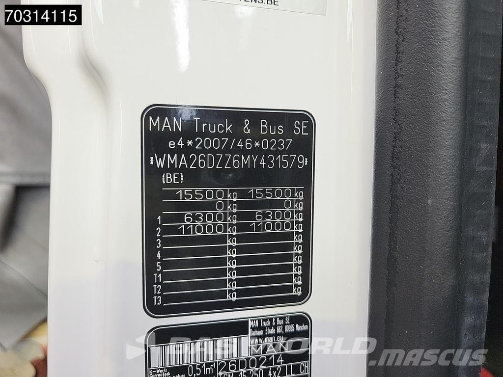MAN TGM 15.250 4X2 42.000 kms! 15 tons marktwagen BDF Savivarčiai su kabeliniu keltuvu