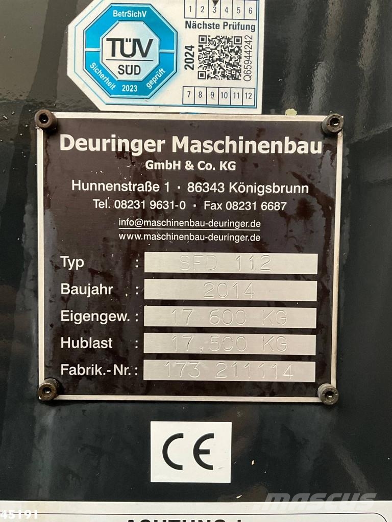 MAN TGS 35.480 Euro 6 8x4 Deuringer Garagetransporter Kontti-/tasonostoautot