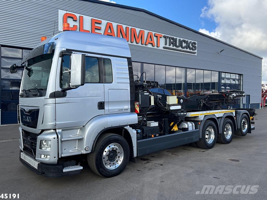 MAN TGS 35.480 Euro 6 8x4 Deuringer Garagetransporter Kontti-/tasonostoautot