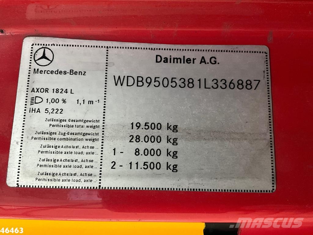 Mercedes-Benz AXOR 1824 Hiab 12 Tonmeter laadkraan Всъдеходни кранове