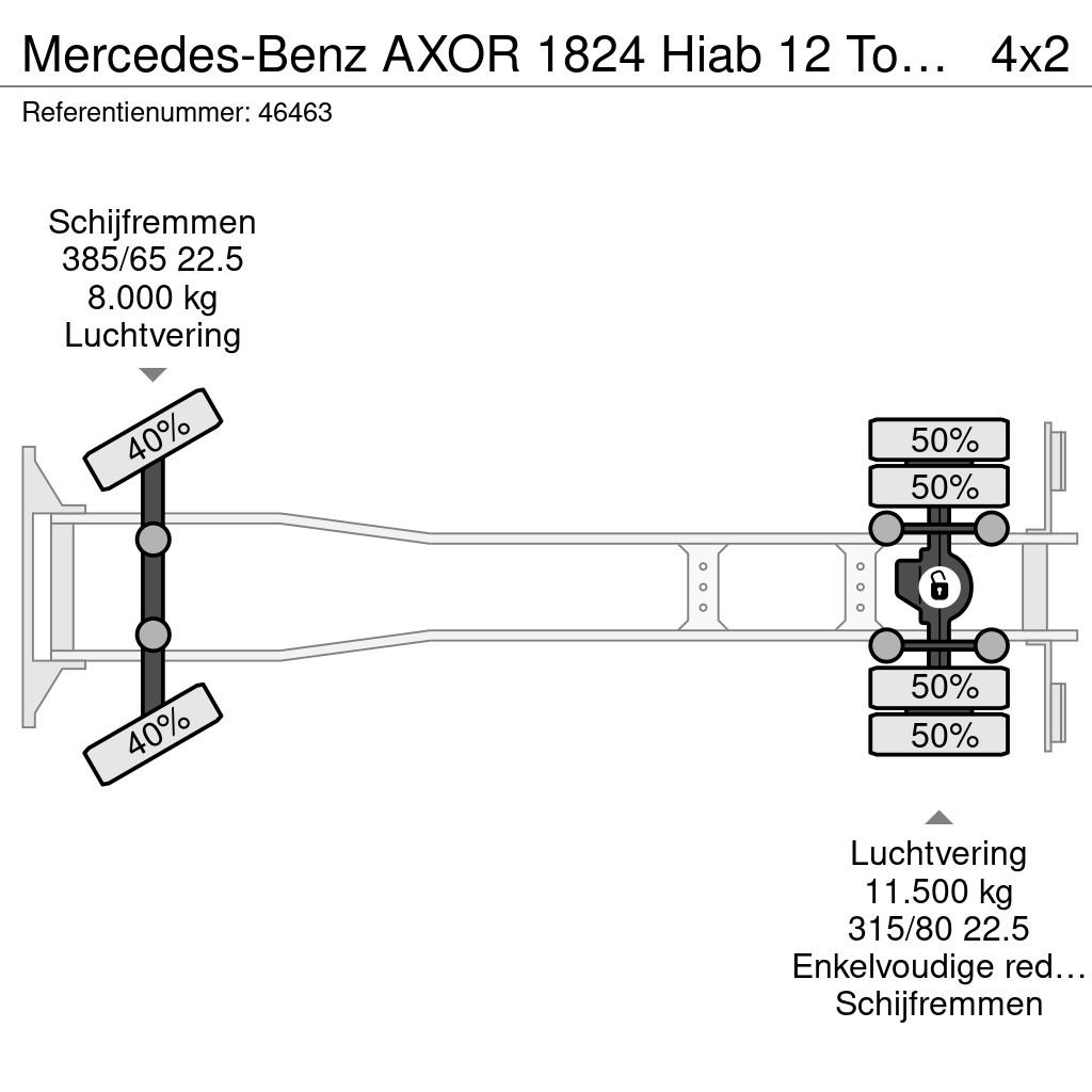 Mercedes-Benz AXOR 1824 Hiab 12 Tonmeter laadkraan Всъдеходни кранове