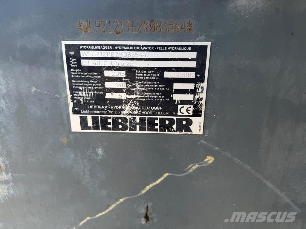 Liebherr LH 40 C Manejadores de residuos industriales