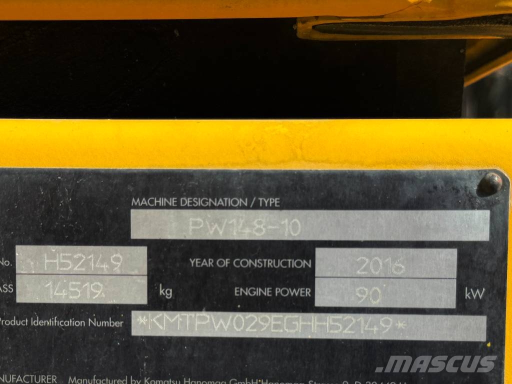 Komatsu PW 148-10 حفارات بعجل