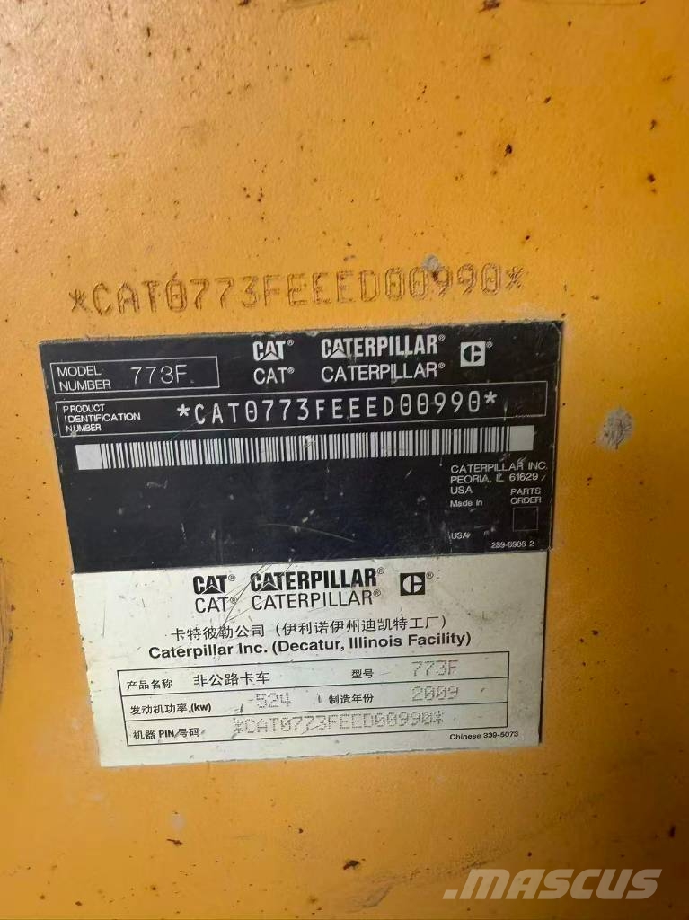 CAT 773F Maansiirtoautot