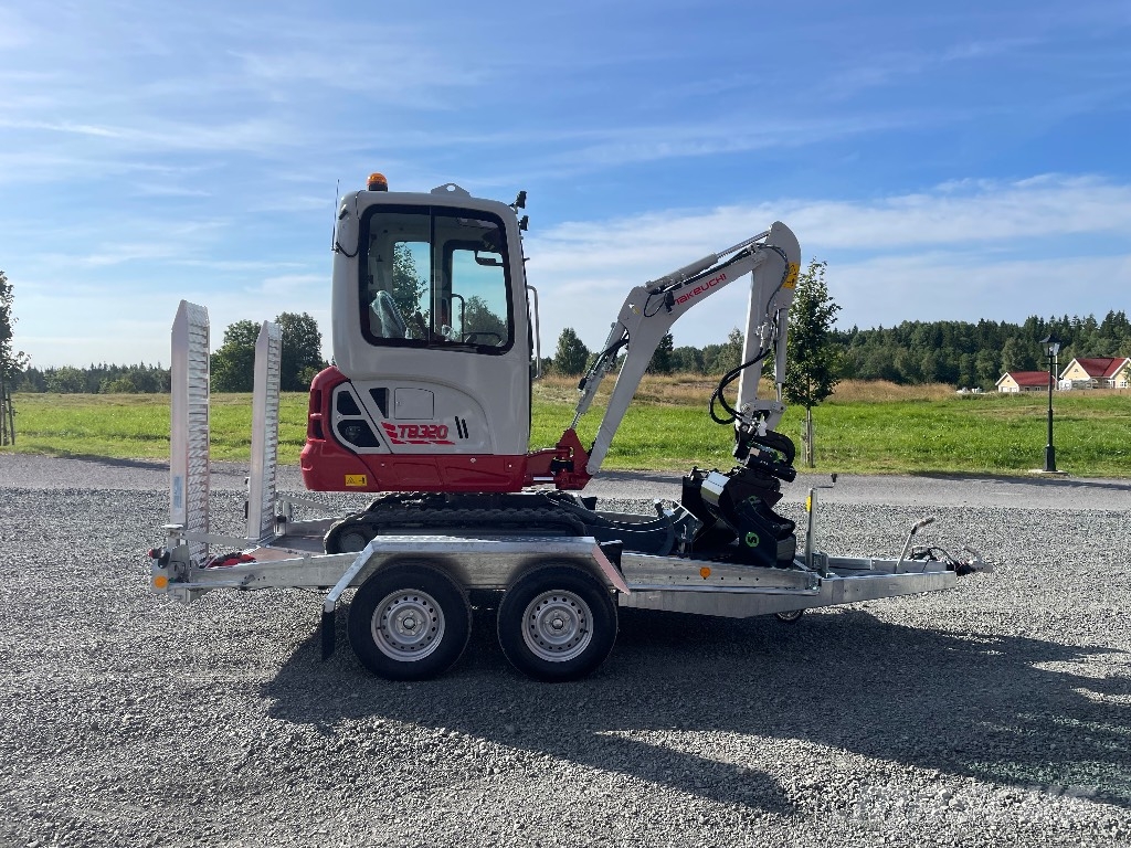 Takeuchi TB320 Steelwrist rototilt / maskinsläp - 26 Mini pelle < 7t