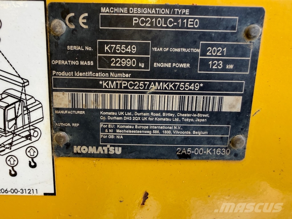 Komatsu PC 210 LC-11 - PC210 - PC 210 LC-11E0 Bageri guseničari