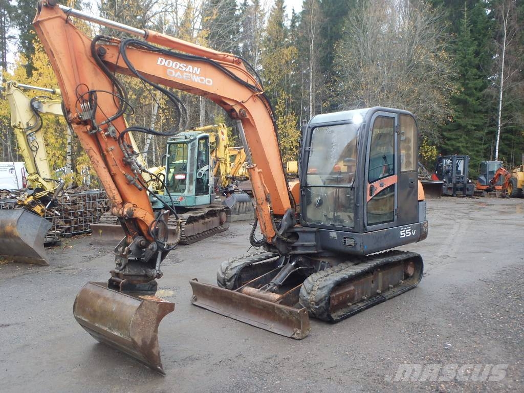 Doosan Solar 55 V PLUS kallistajalla Minibagger < 7t