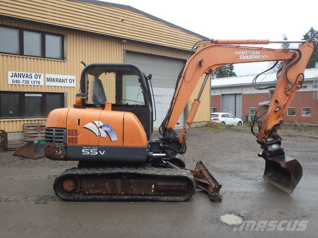 Doosan Solar 55 V PLUS kallistajalla Minibagger < 7t