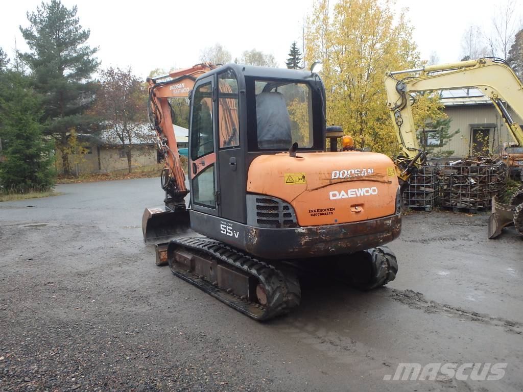 Doosan Solar 55 V PLUS kallistajalla Minibagger < 7t