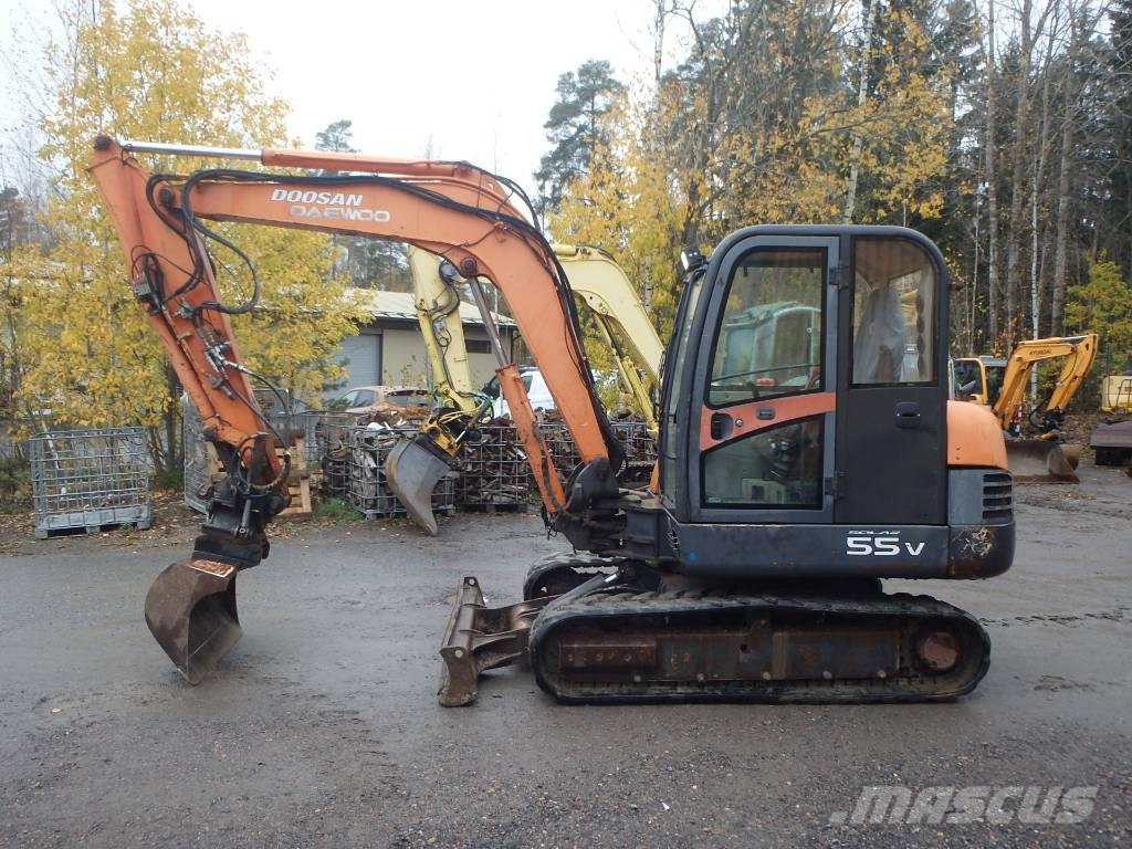 Doosan Solar 55 V PLUS kallistajalla Minibagger < 7t