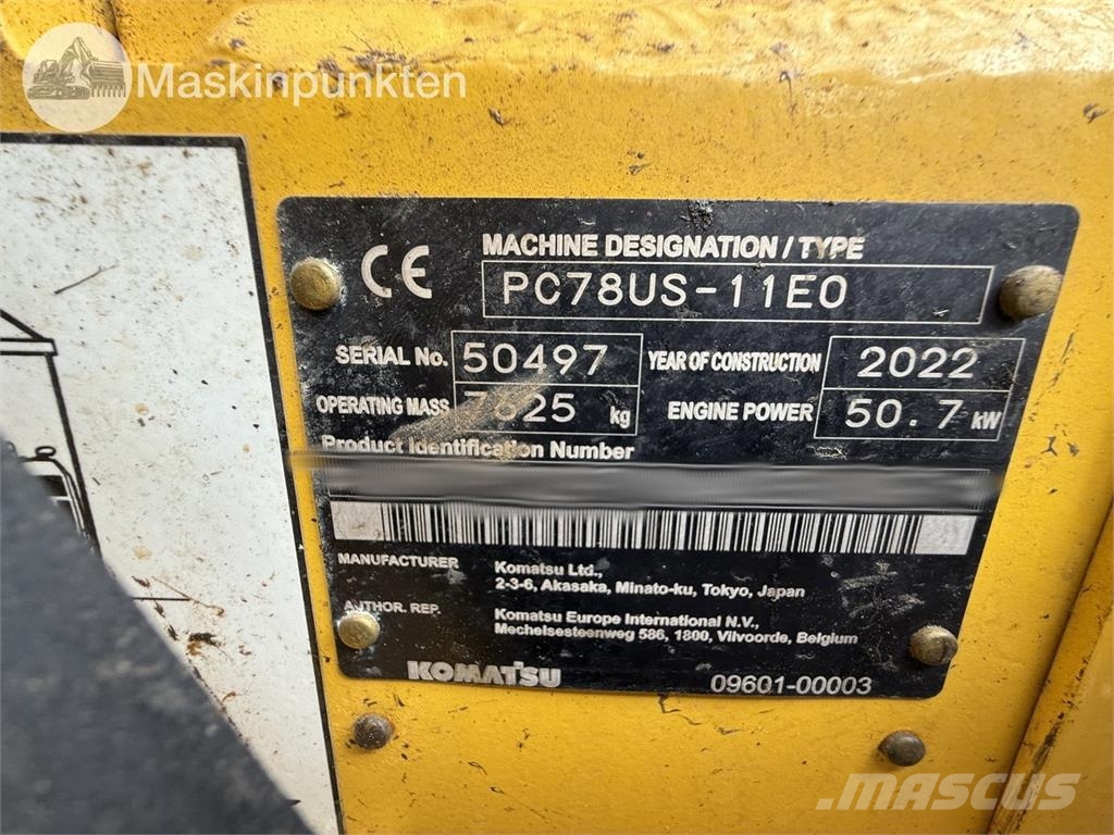 Komatsu PC 78 US-11E0 حفارات وسط 7 طن - 12 طن