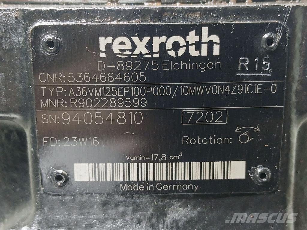 Yanmar V7-5364664605-Rexroth A36VM125-Drive motor Гідравліка