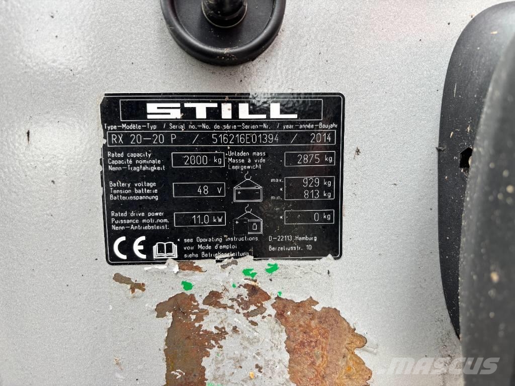 Still RX 20-20 2000kg TIPLO / Sideshift Elektrische heftrucks
