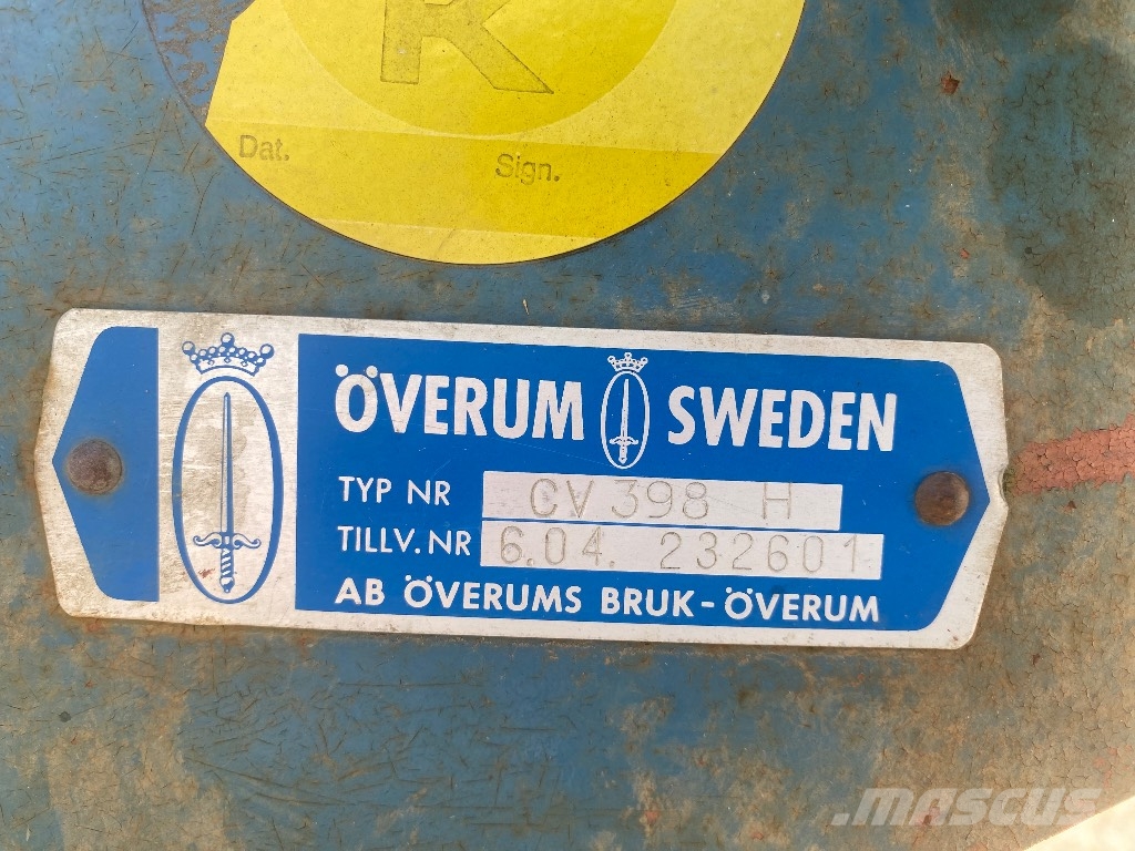 Överum CV 398H Plugovi obrtači