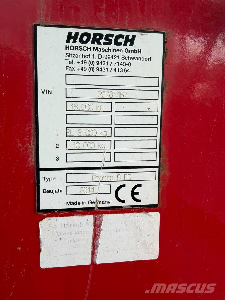 Horsch Pronto 8 DC 드릴