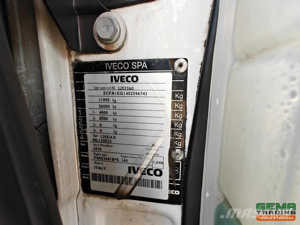 Iveco Eurocargo 120E22 Daycab Euro 5 - Manual transmissi شاحنات بغطاء جانبي