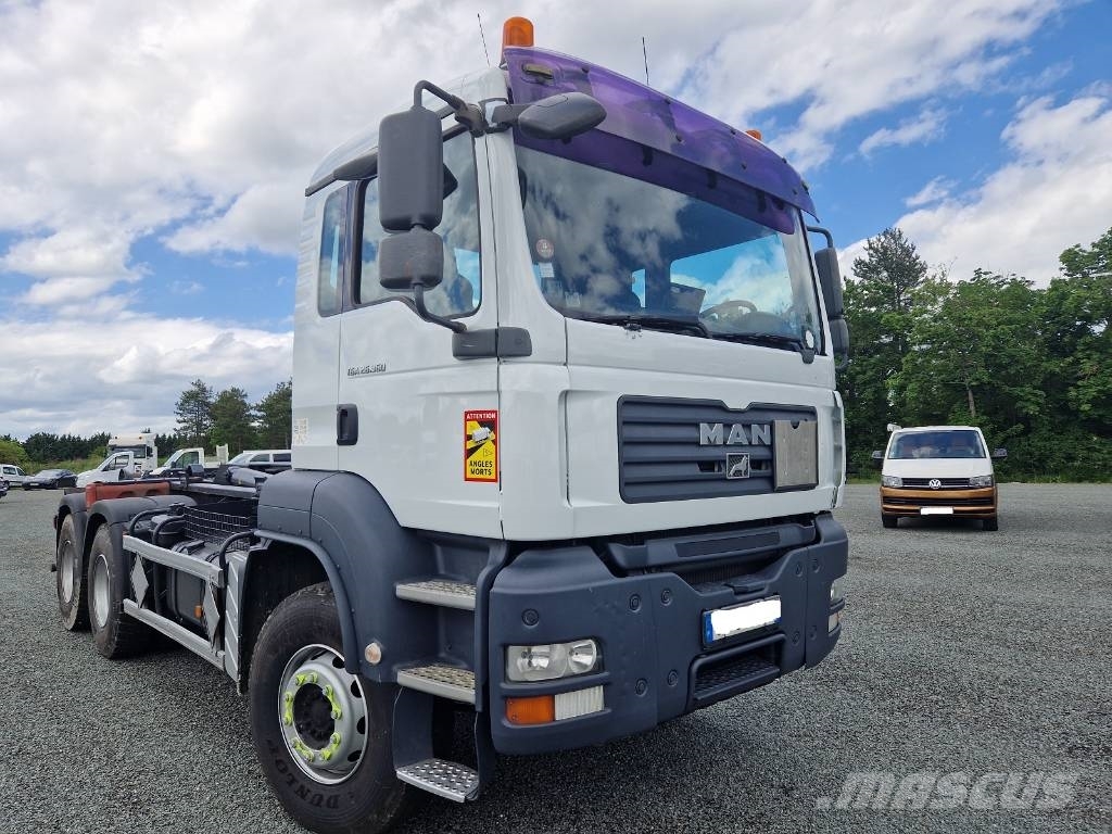 MAN TGS 26.360 훅 리프트 트럭