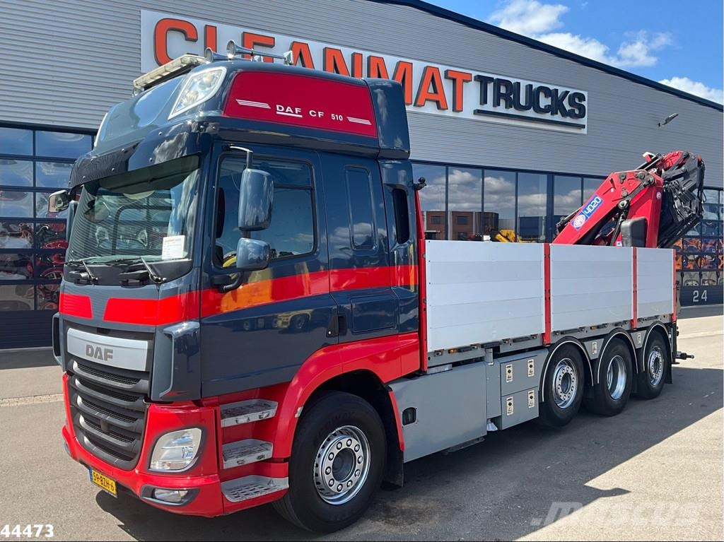 DAF FAQ CF 510 8x2 Euro 6 HMF 40 Tonmeter laadkraan + Всъдеходни кранове