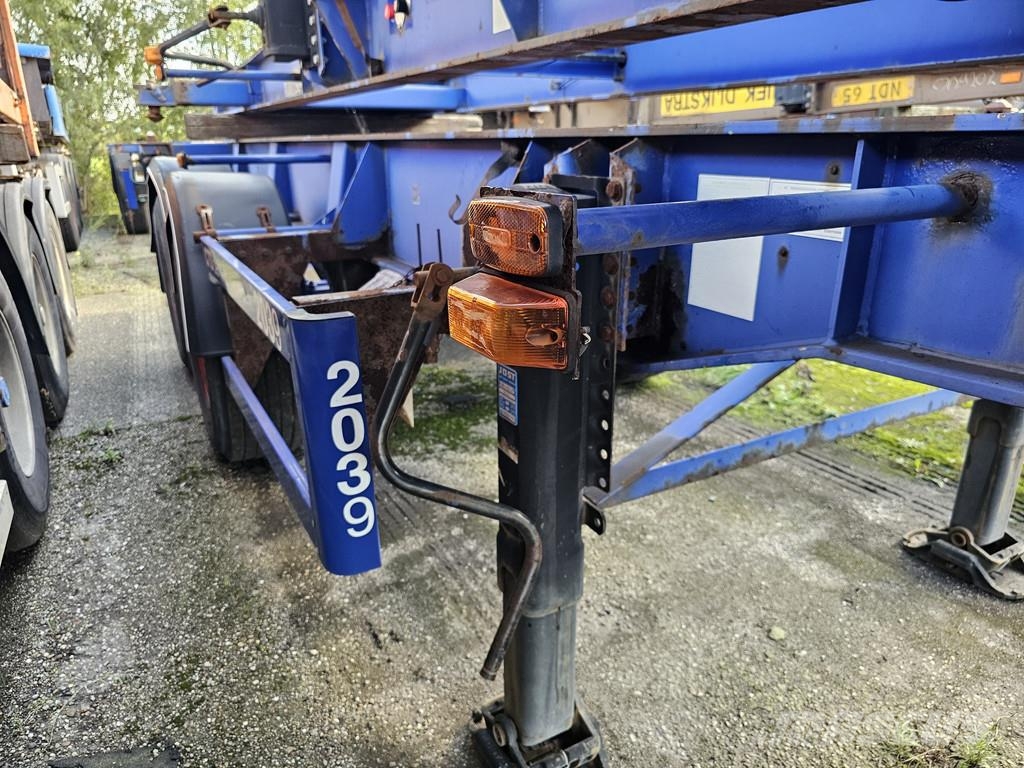MKF Metallbau CS 20 / STEEL SUSPENSION/ BPW DRUM. Containerchassis
