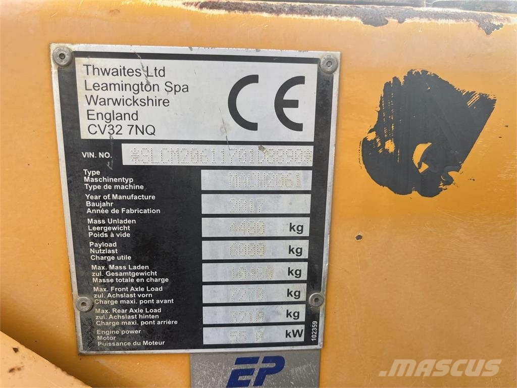 Thwaites 6 TONNE Demperi za gradilišta