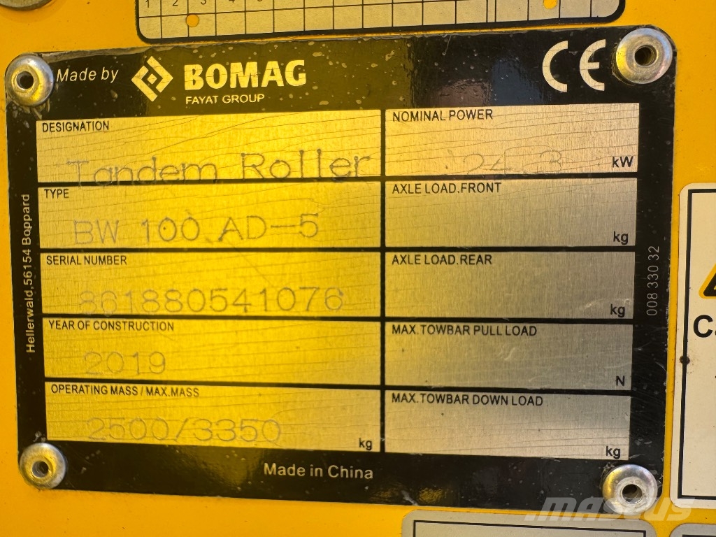 Bomag BW 100 AD-5 Tvilling tromle