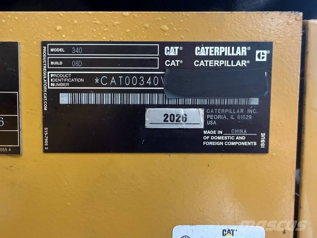 CAT 340 Unused, NO CE (arrive soon) Rupsgraafmachines