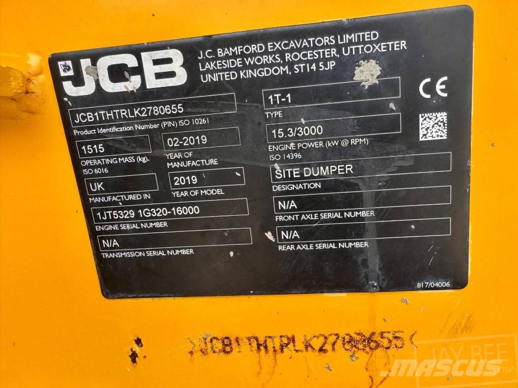 JCB 1 T Site dumpers