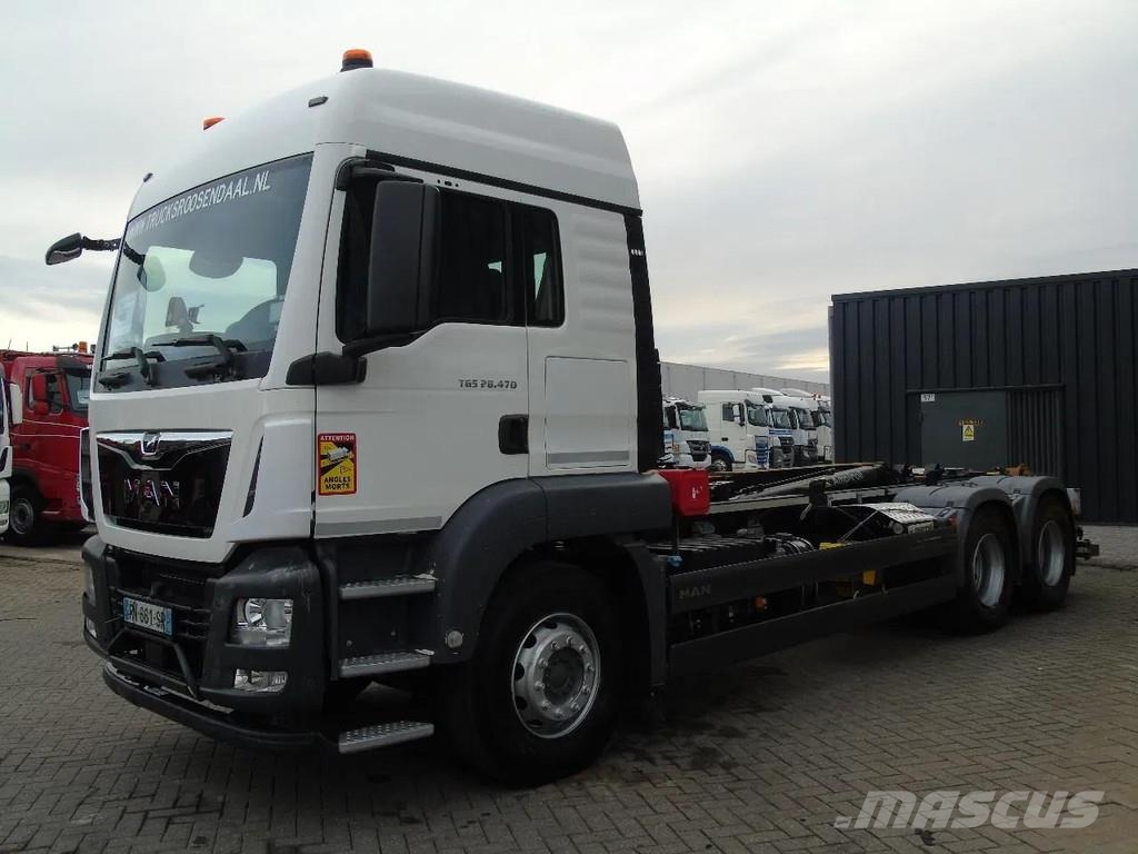 MAN TGS 28.470 + 20T hook + 6x2 Camiones polibrazo