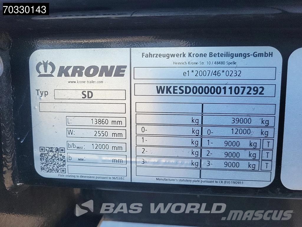 Krone SD Sliding Roof Anti Vandalism Semirremolques de caja de lona