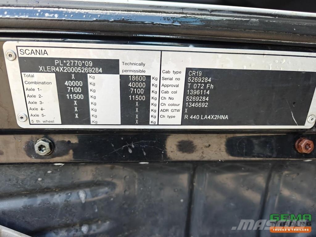Scania R440 4x2 Topline Euro5 - Retarder - Standalone air Sadulveokid