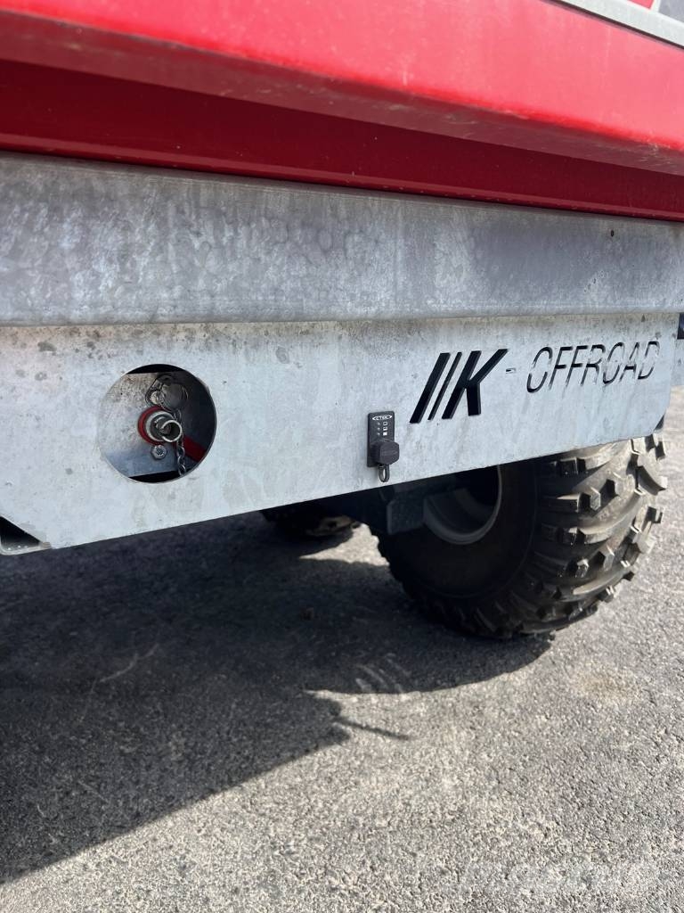 K vagnen Offroad trevägstipp ATV och Minigrävare Portaalsysteem oplegger